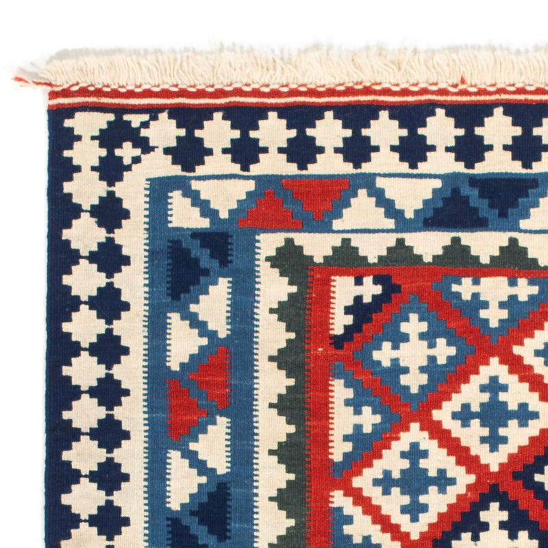 Kelim Rug - Oriental square  - 100 x 100 cm - blue