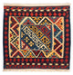 Kelim Teppich - Oriental 110 x 109 cm - rot