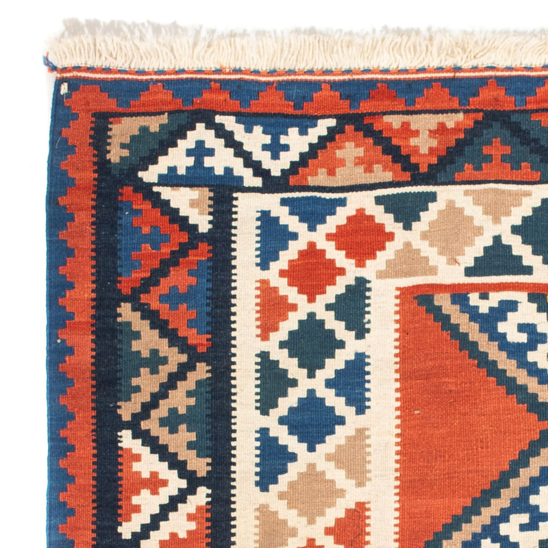 Kelim Rug - Oriental square  - 102 x 102 cm - rust