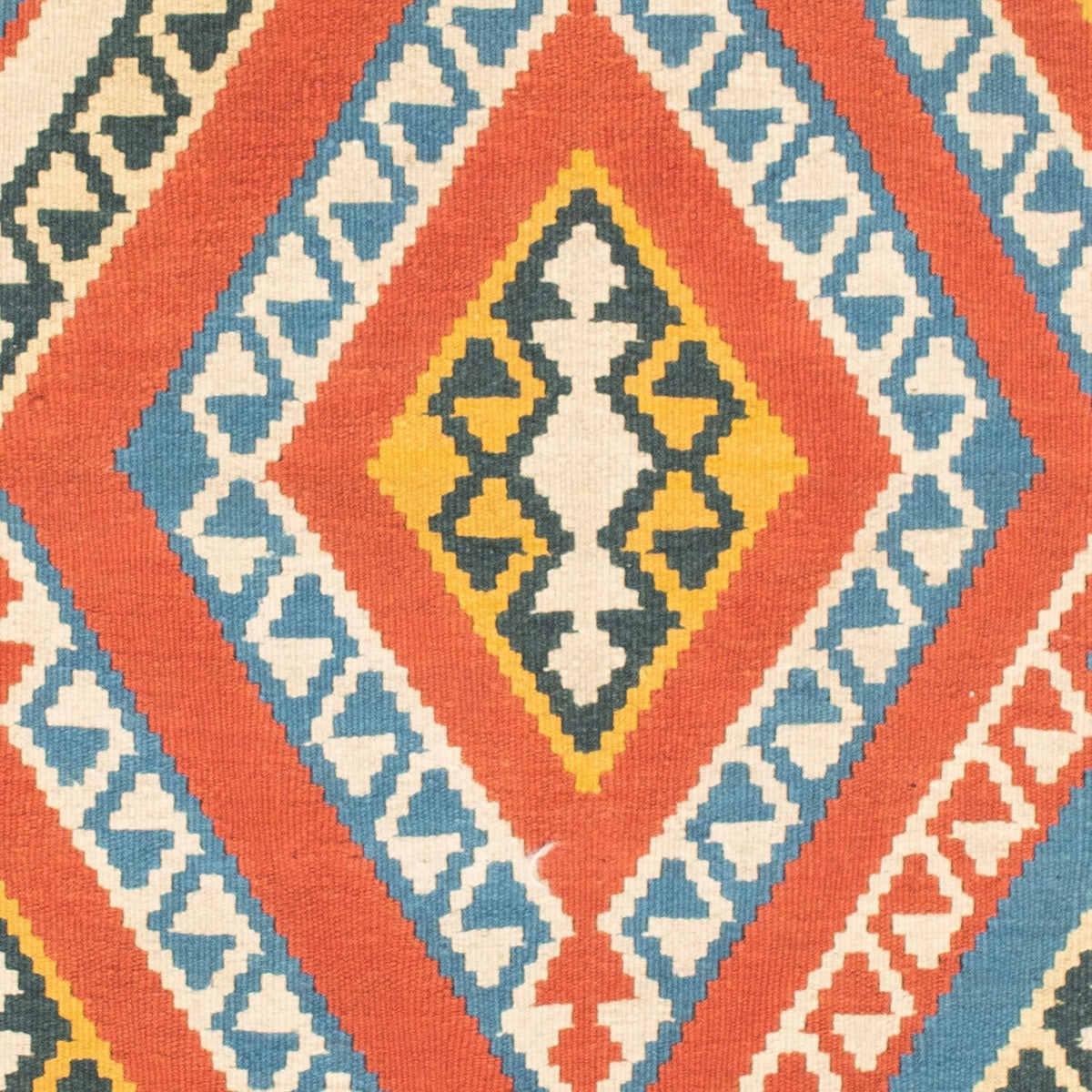 Kelim Rug - Oriental square  - 107 x 100 cm - orange