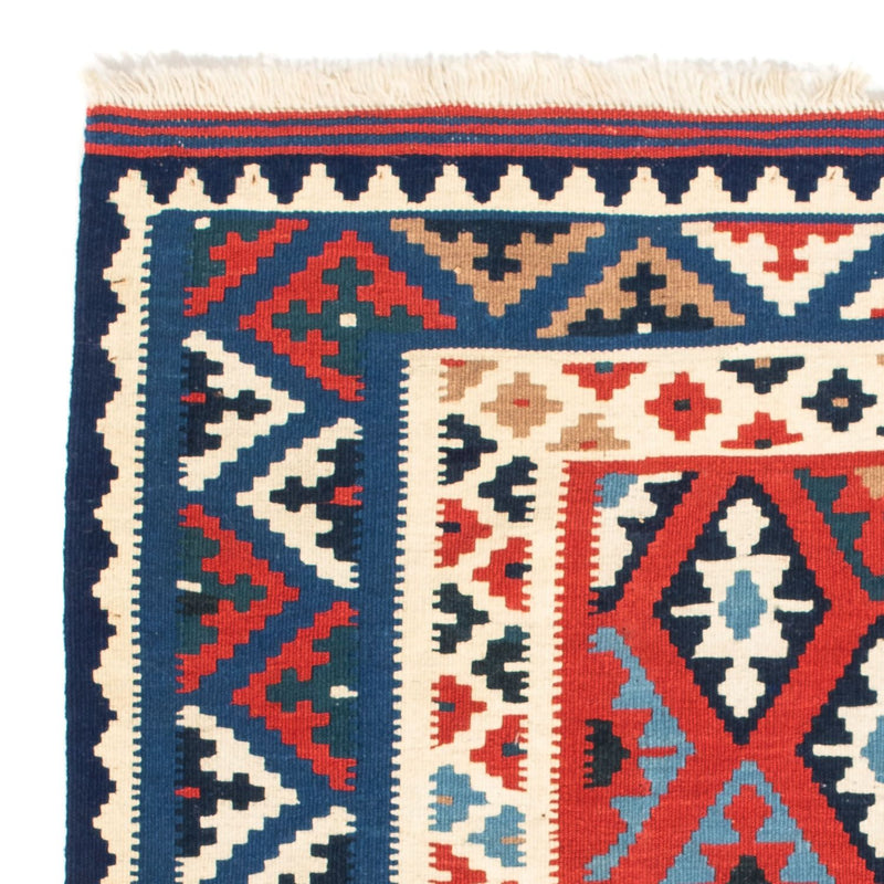 Kelim Rug - Oriental square  - 104 x 100 cm - dark blue