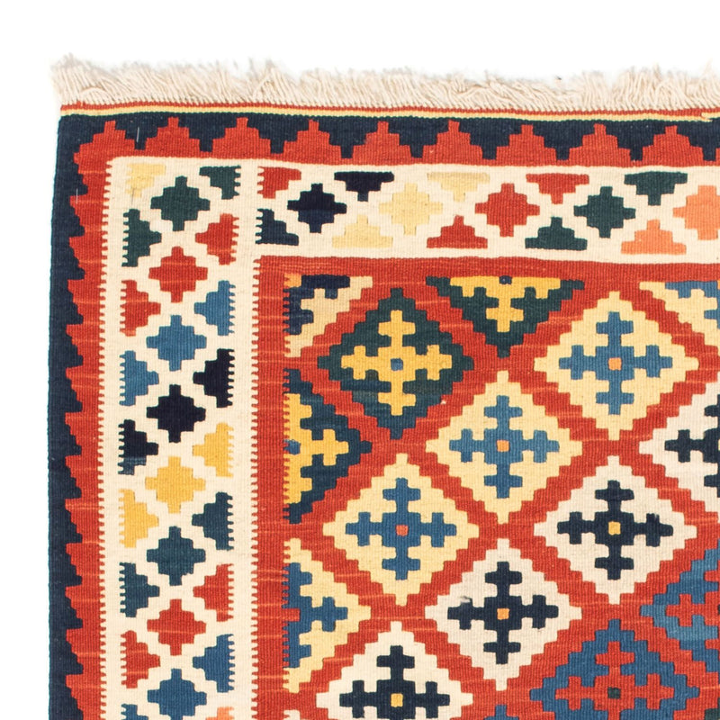 Kelim Rug - Oriental square  - 106 x 102 cm - dark red