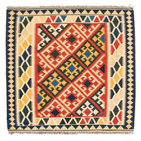 Kelim Rug - Oriental square  - 103 x 101 cm - beige