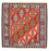 Kelim Rug - Oriental square  - 105 x 104 cm - dark red