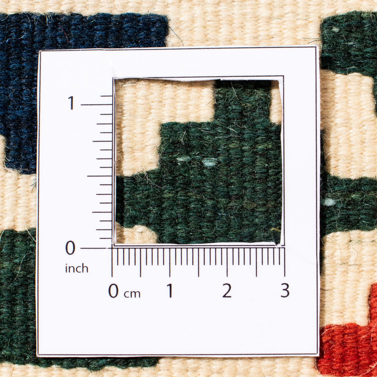 Kelim Rug - Oriental square  - 101 x 101 cm - beige