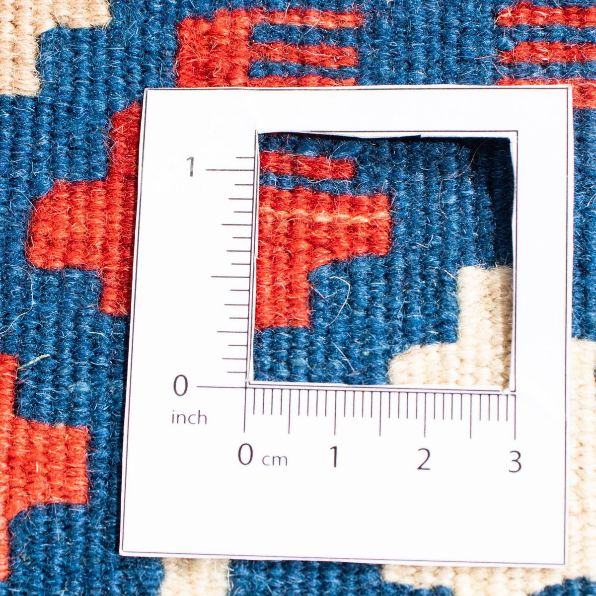 Kelim Rug - Oriental square  - 104 x 103 cm - blue