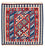 Kelim Rug - Oriental square  - 103 x 101 cm - red