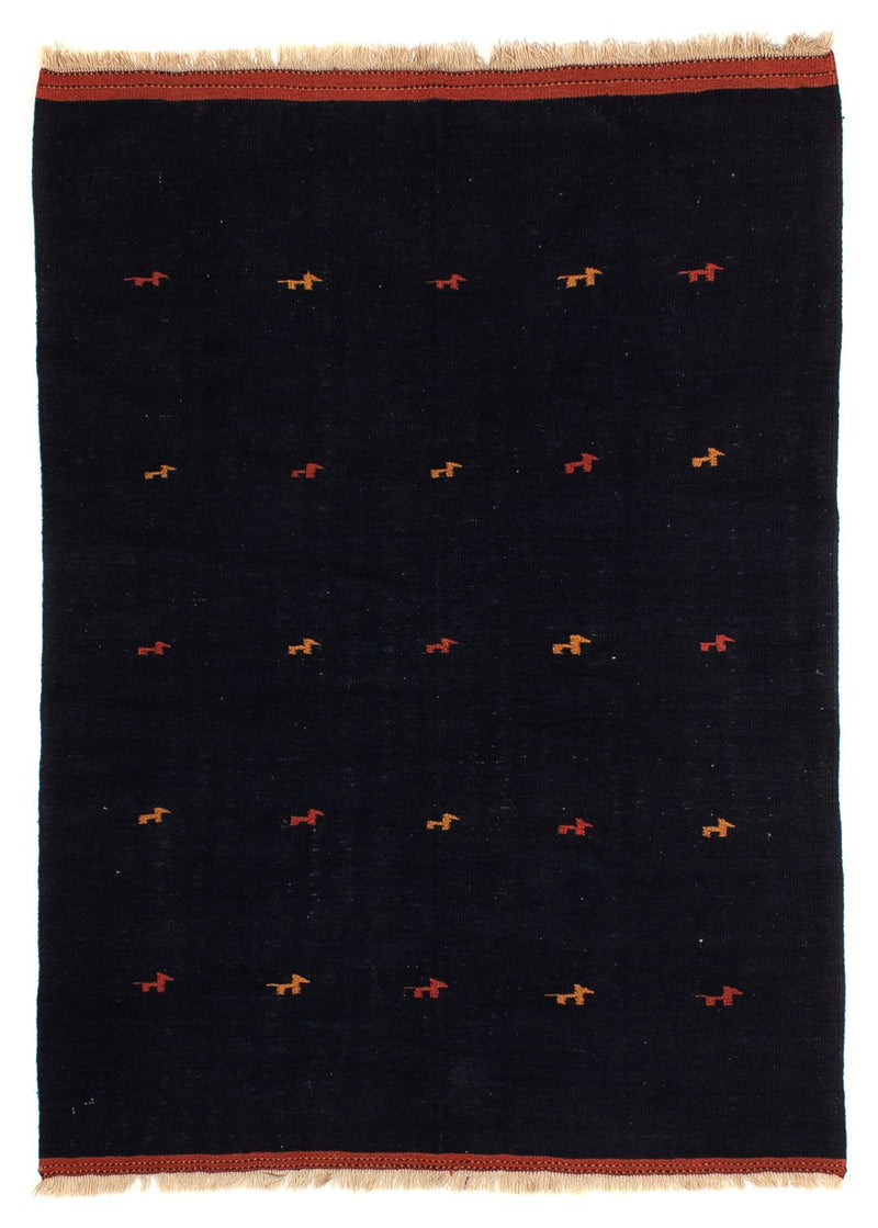 Kelim Rug - Oriental - 206 x 150 cm - dark blue