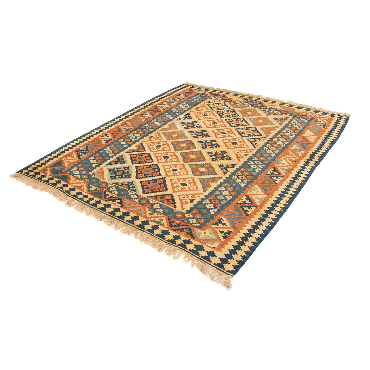 Kelim Rug - Oriental - 185 x 152 cm - light brown