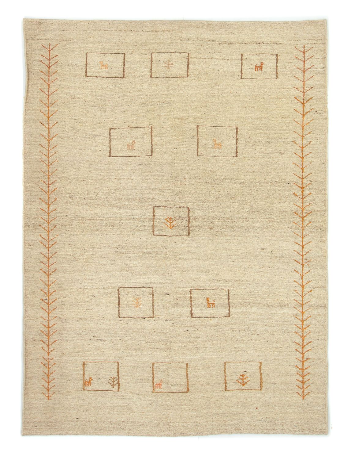 Gabbeh Rug - Perser - 188 x 139 cm - beige