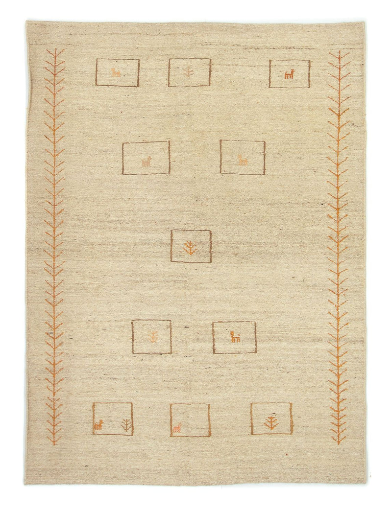 Gabbeh Rug - Perser - 188 x 139 cm - beige