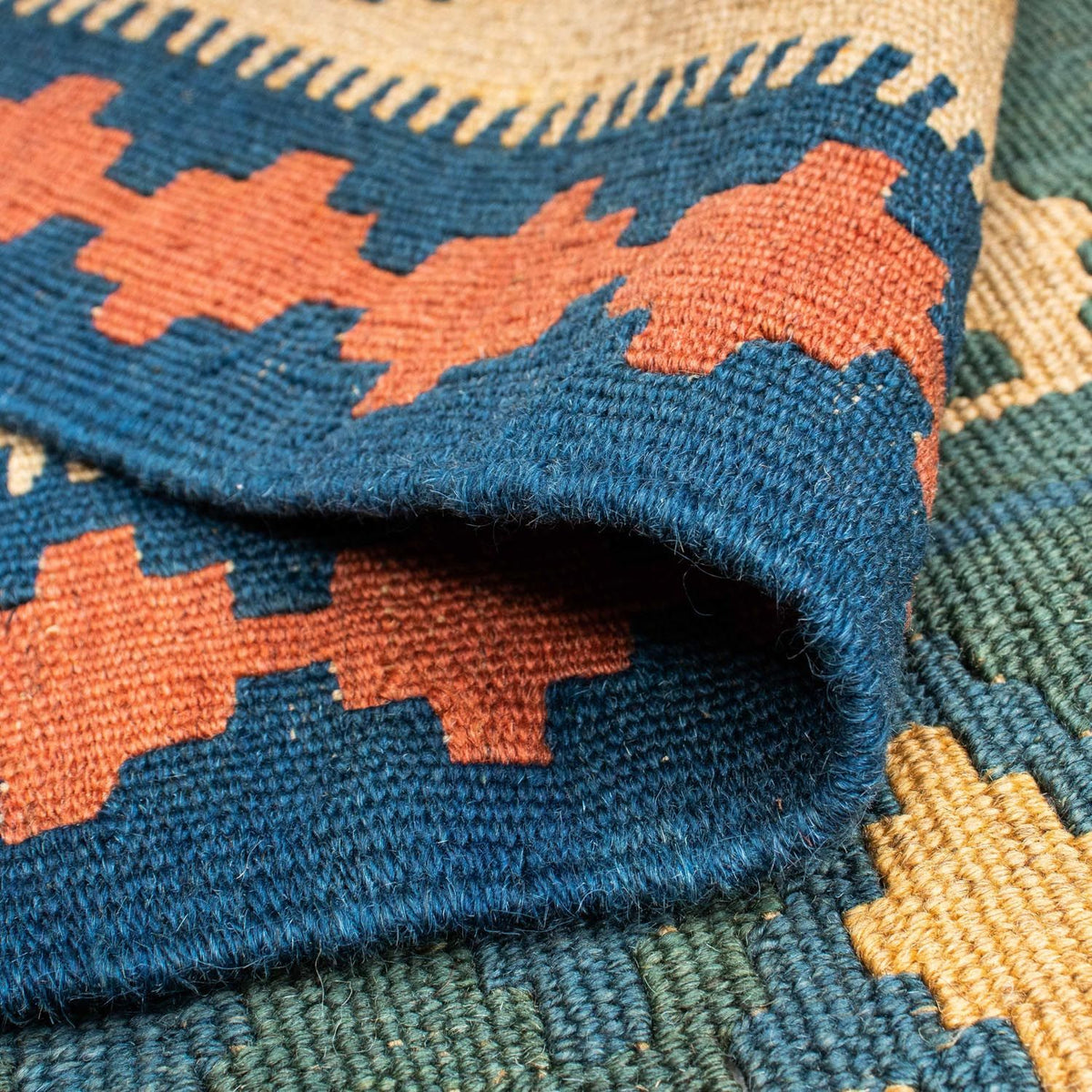 Kelim Rug - Oriental - 198 x 121 cm - blue