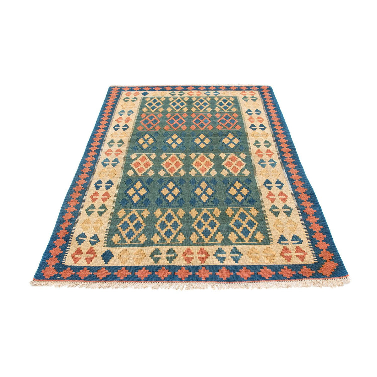 Kelim Rug - Oriental - 198 x 121 cm - blue
