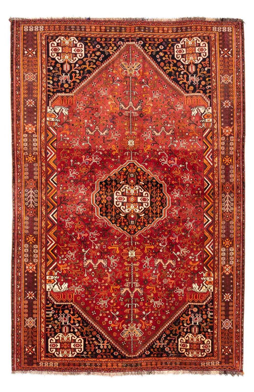 Perser Rug - Nomadic - 255 x 162 cm - red