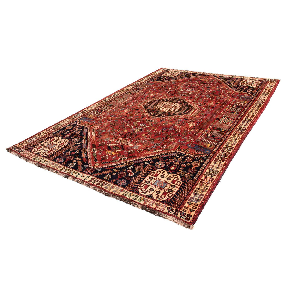 Perser Rug - Nomadic - 290 x 184 cm - dark red