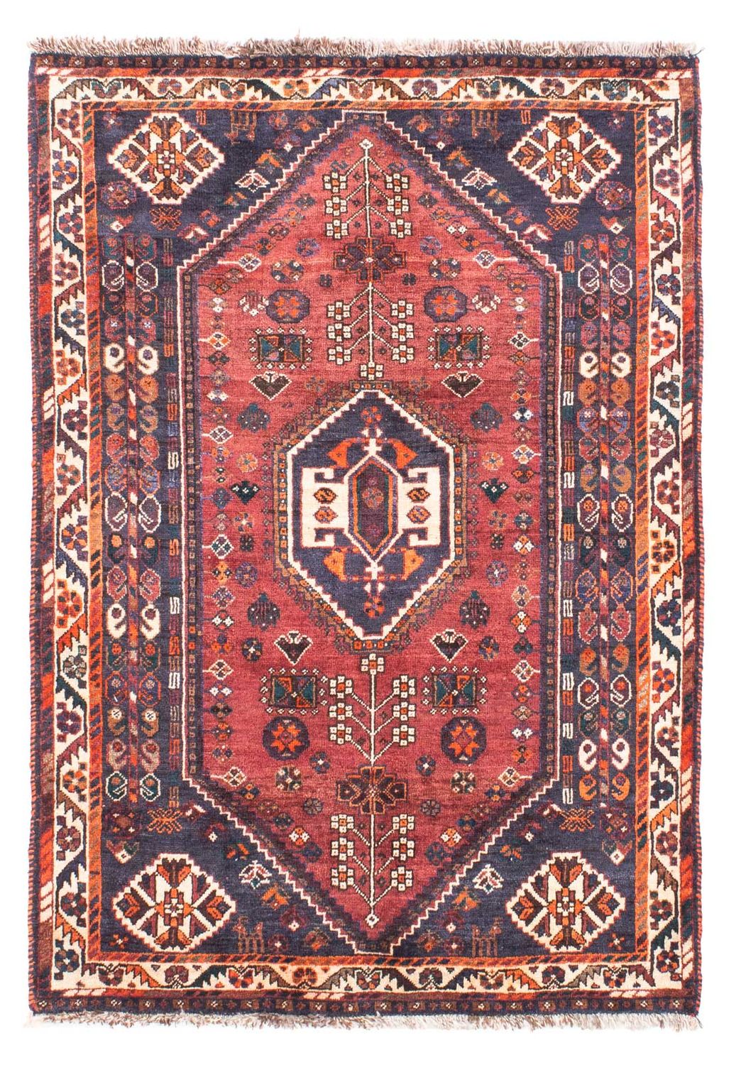 Perser Rug - Nomadic - 152 x 107 cm - dark red