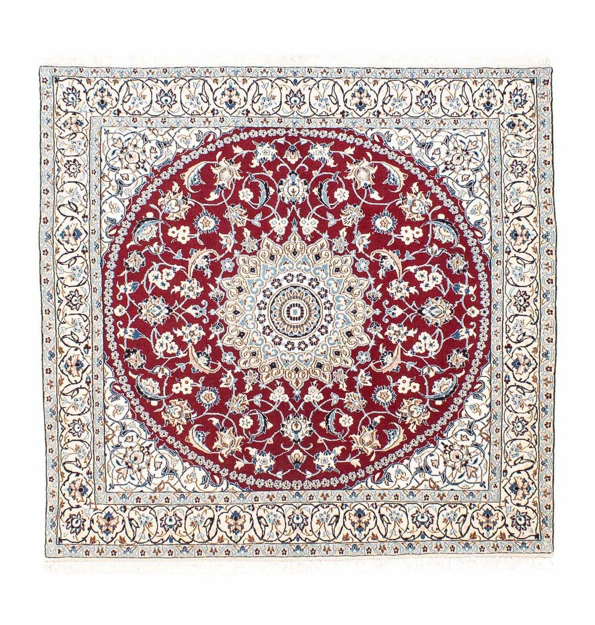 Perser Rug - Nain - Royal square  - 160 x 155 cm - dark red