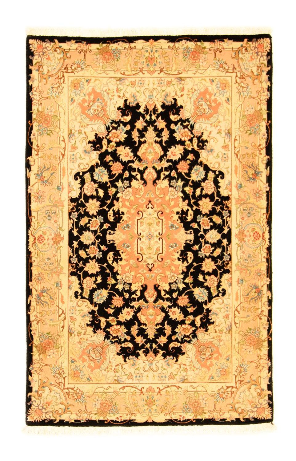 Perser Rug - Tabriz - Royal - 156 x 98 cm - black