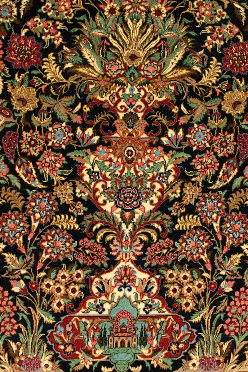 Perser Rug - Ghom - 161 x 101 cm - black