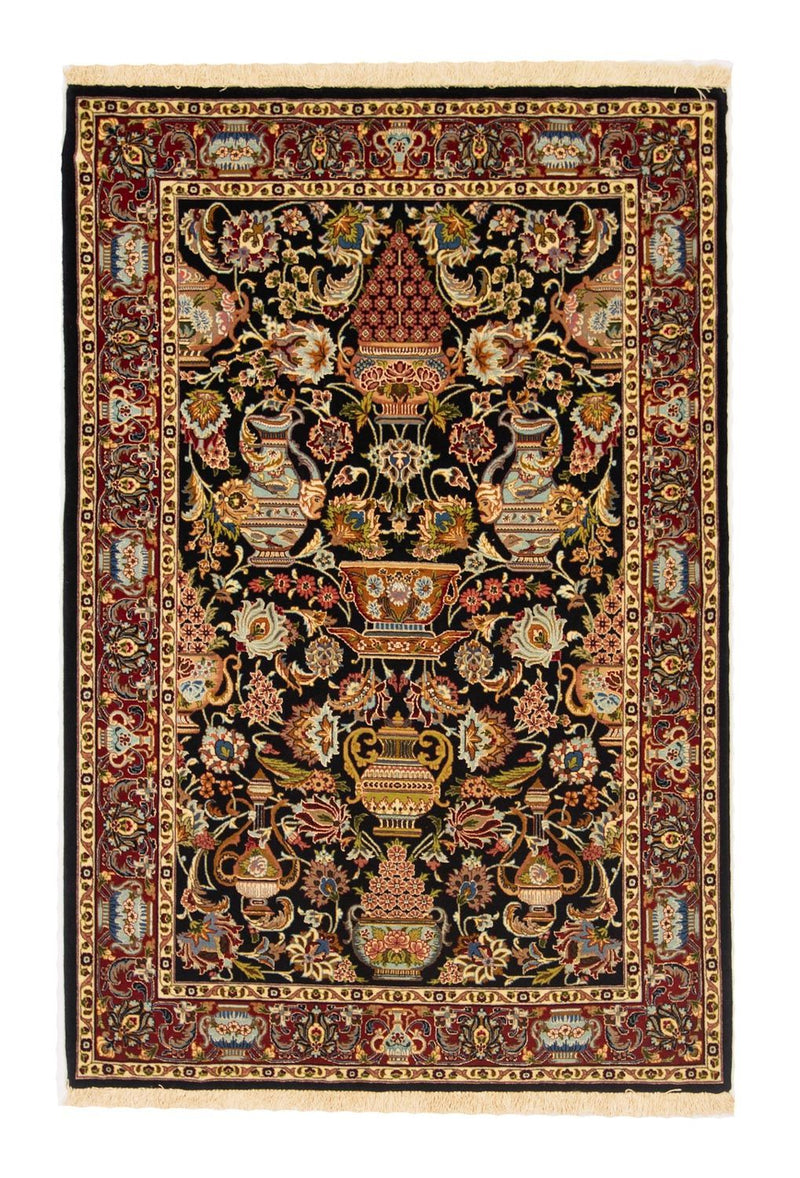 Perser Rug - Ghom - 149 x 101 cm - black