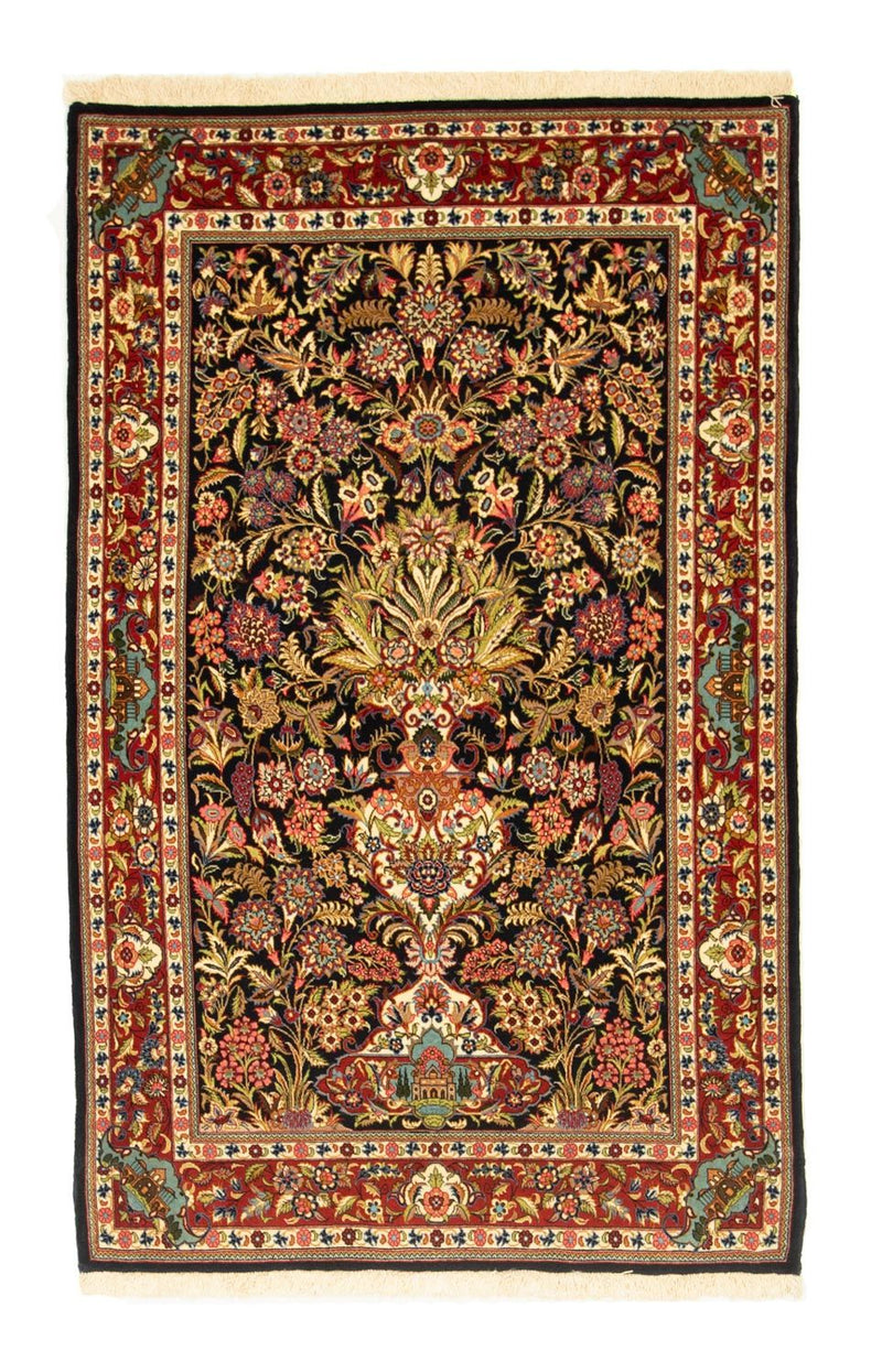 Perser Rug - Ghom - 162 x 102 cm - black