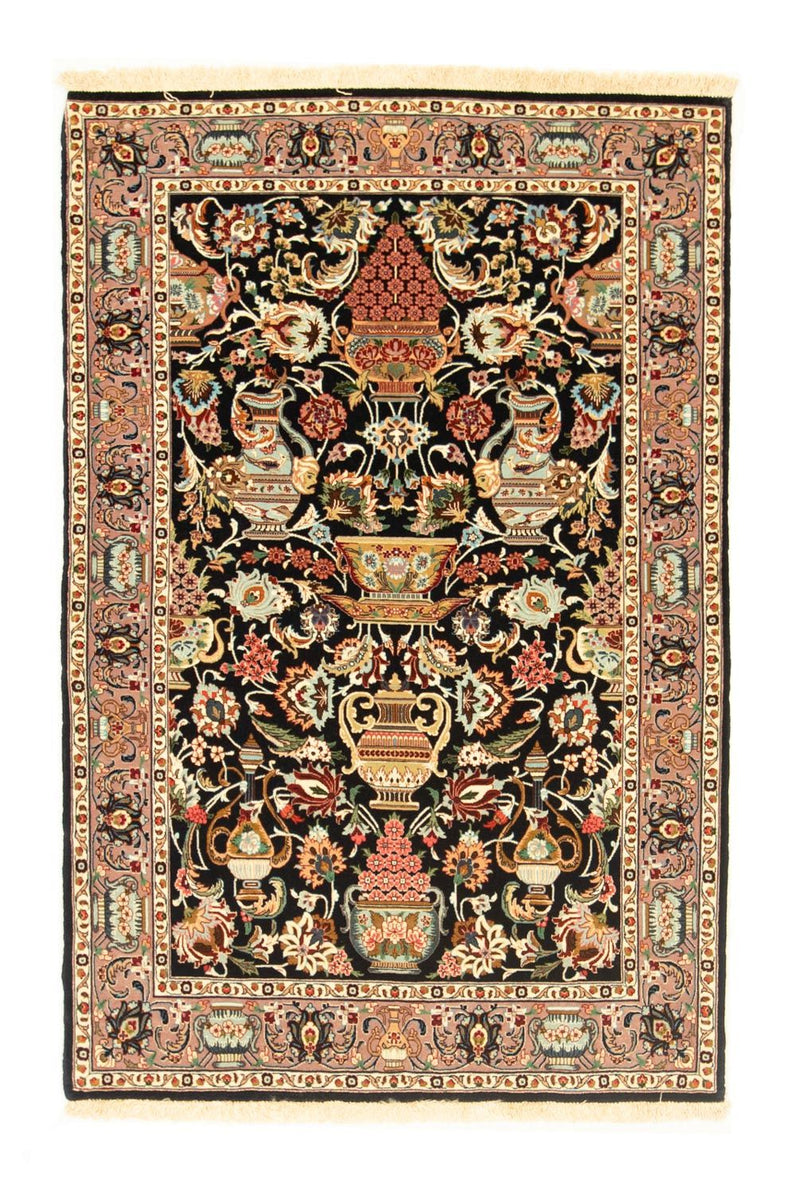 Perser Rug - Ghom - 157 x 102 cm - black