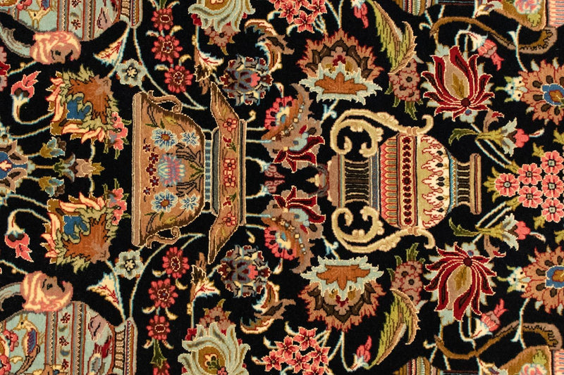 Perser Rug - Ghom - 155 x 105 cm - black