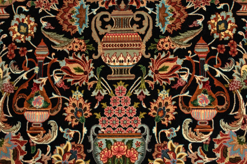 Perser Rug - Ghom - 161 x 102 cm - black