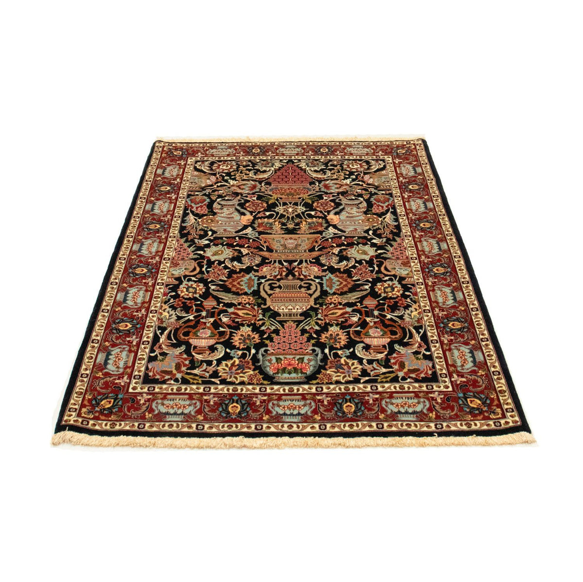 Perser Rug - Ghom - 161 x 102 cm - black
