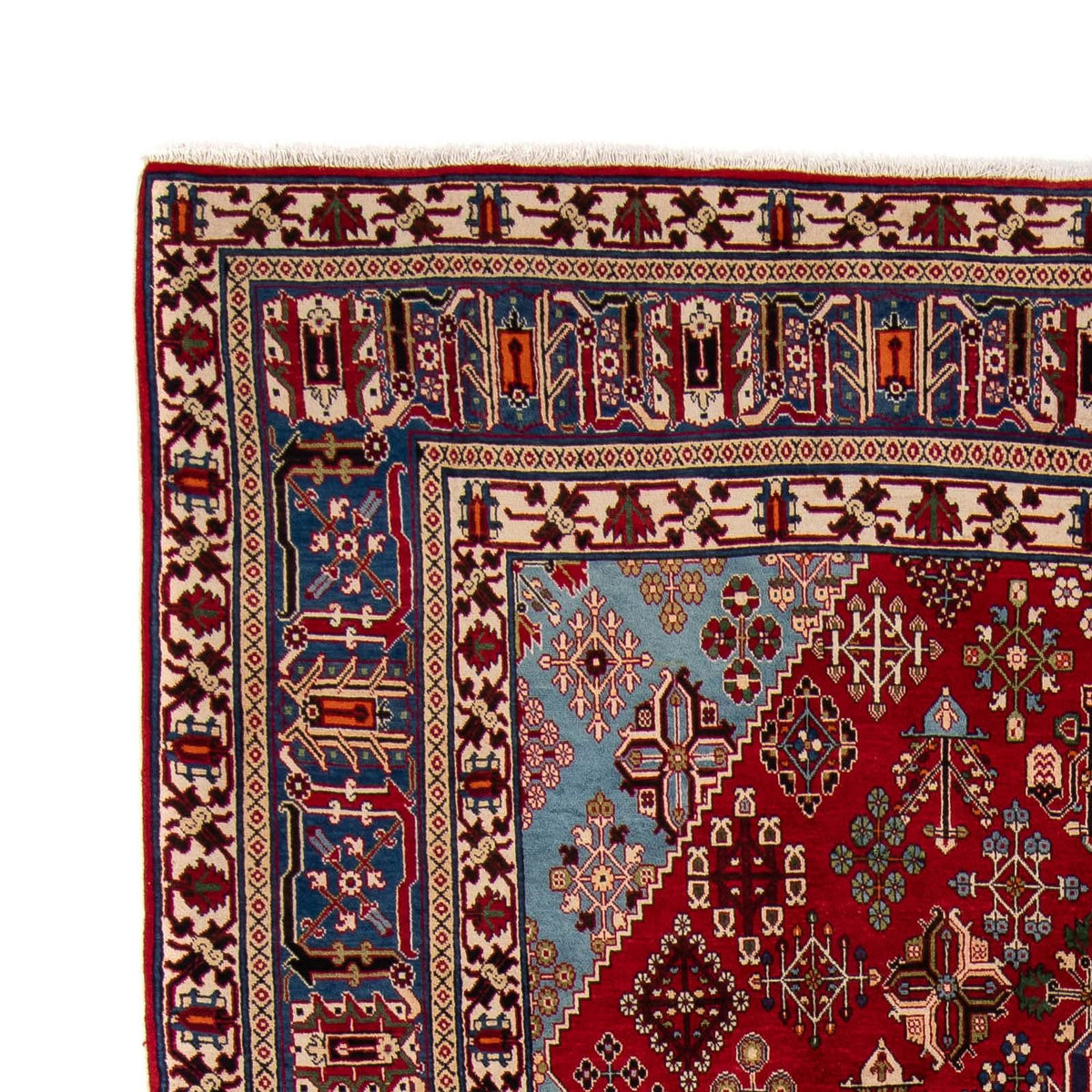 Abadeh Rug 240x357cm - Persian Rugs - dark red