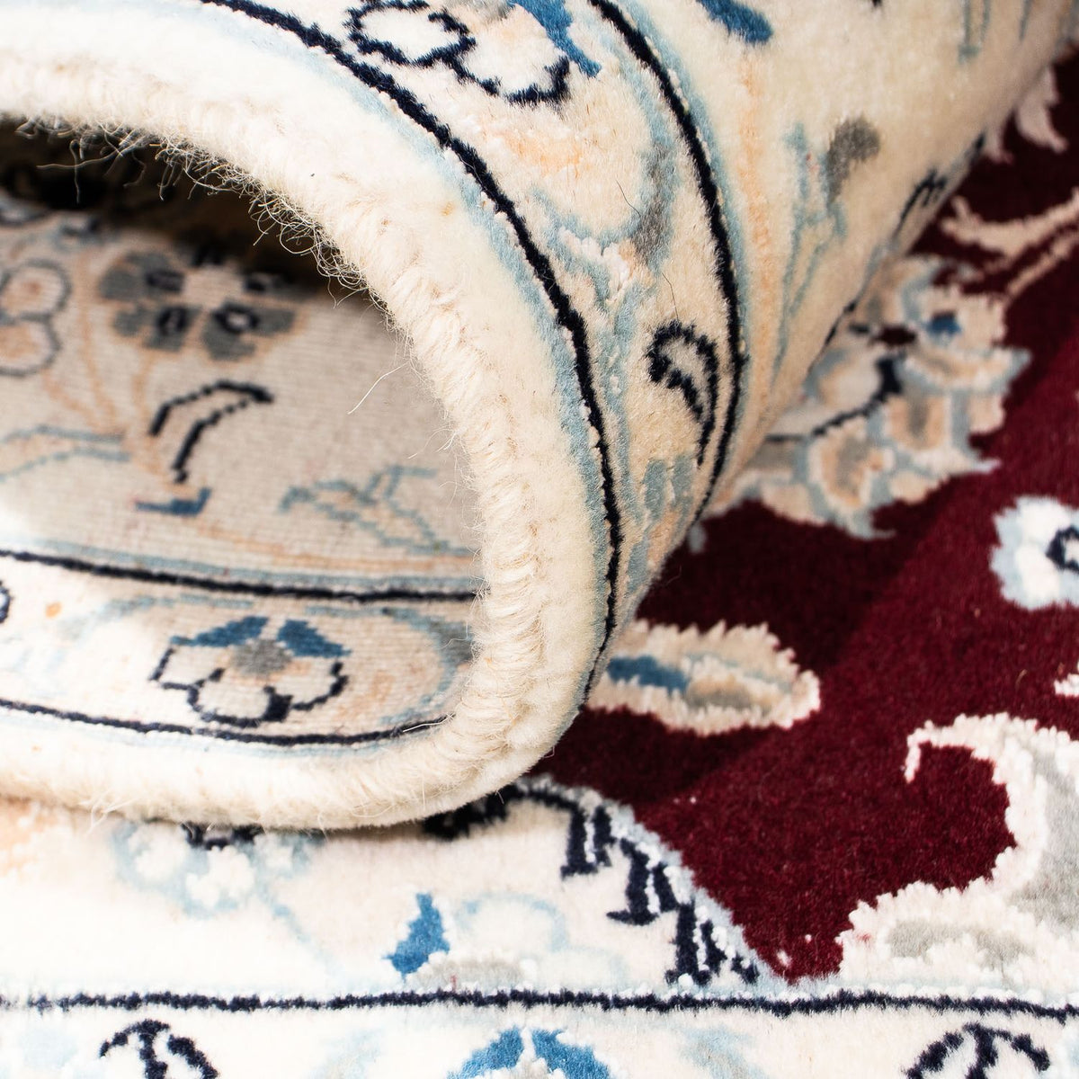 Perser Rug - Nain - Royal square  - 156 x 143 cm - dark red