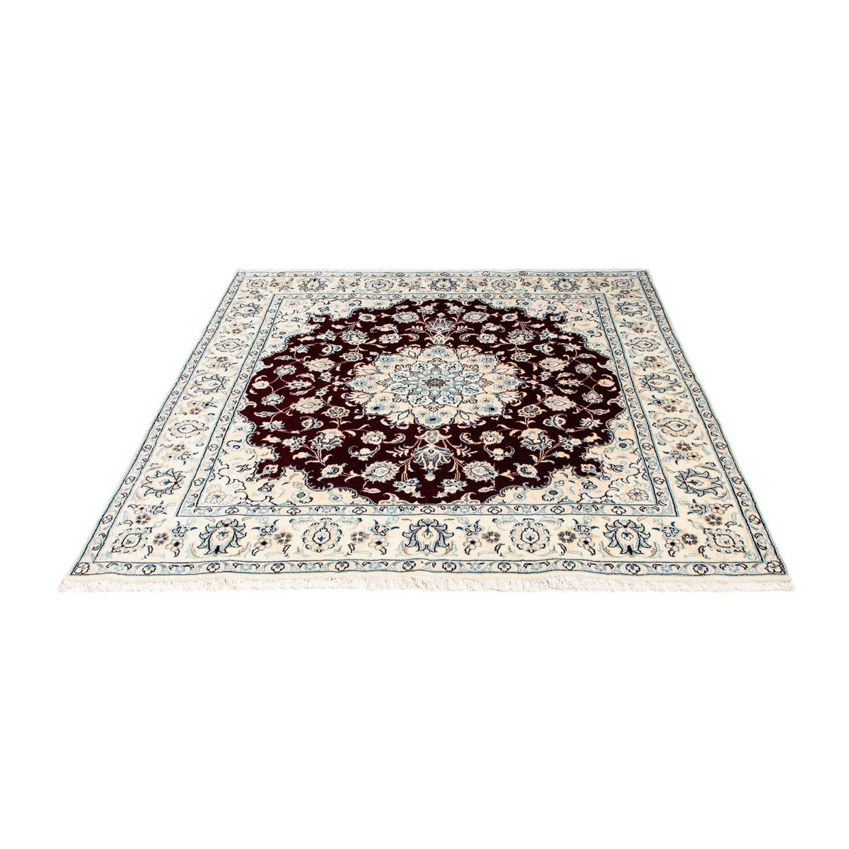 Perser Rug - Nain - Royal square  - 156 x 143 cm - dark red