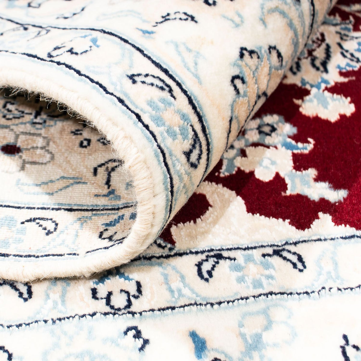 Perser Rug - Nain - Royal square  - 154 x 143 cm - dark red