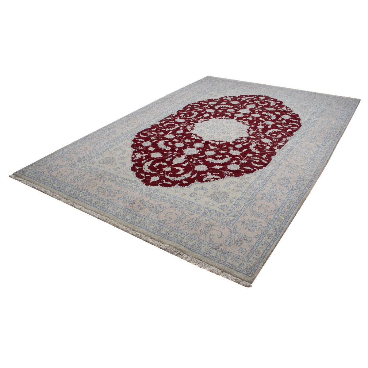 Perser Rug - Nain - 294 x 202 cm - dark red