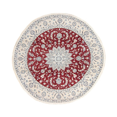 Perser Rug - Nain round  - 250 x 250 cm - dark red