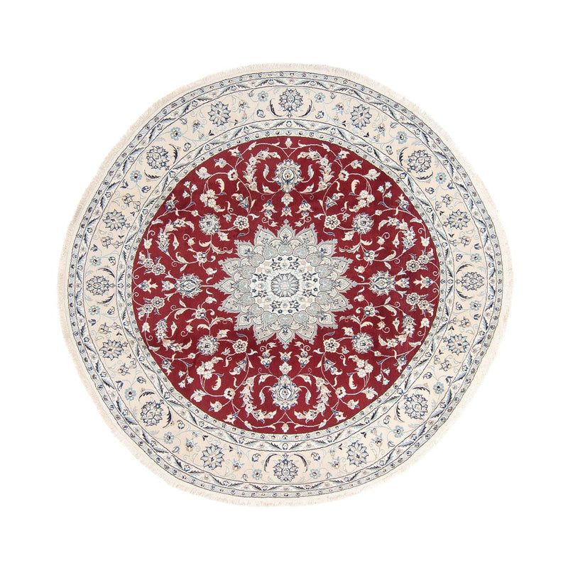 Perser Rug - Nain round  - 250 x 250 cm - dark red