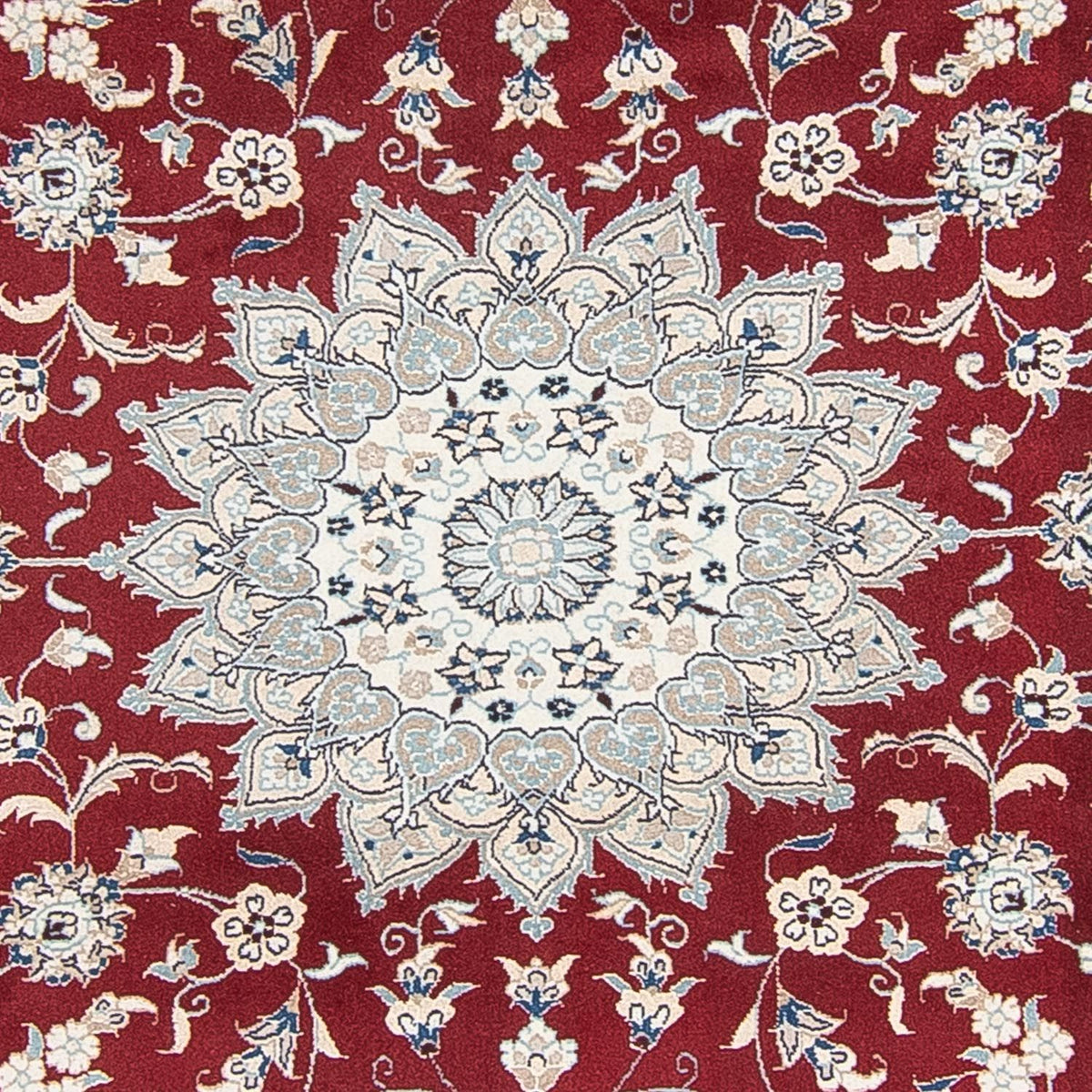Perser Rug - Nain round  - 250 x 250 cm - dark red