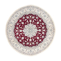 Perser Rug - Nain round  - 240 x 240 cm - dark red