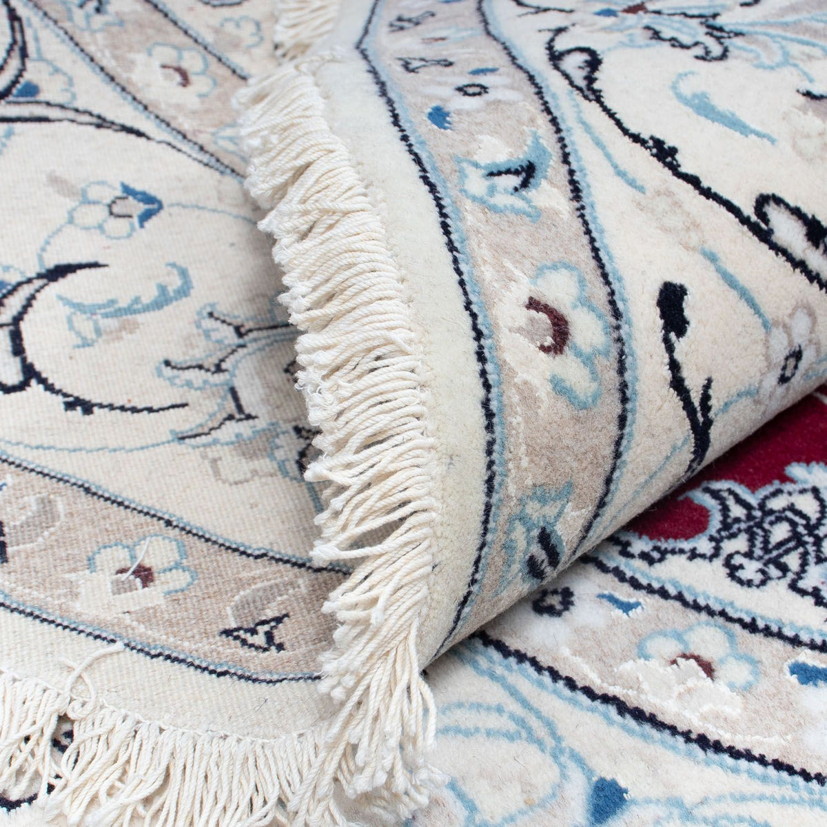 Perser Rug - Nain round  - 240 x 240 cm - dark red