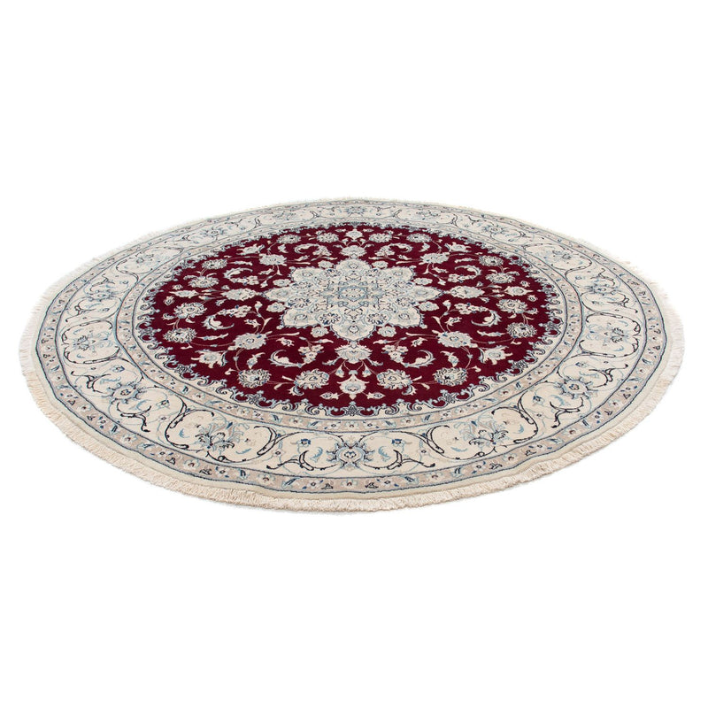 Perser Rug - Nain round  - 240 x 240 cm - dark red