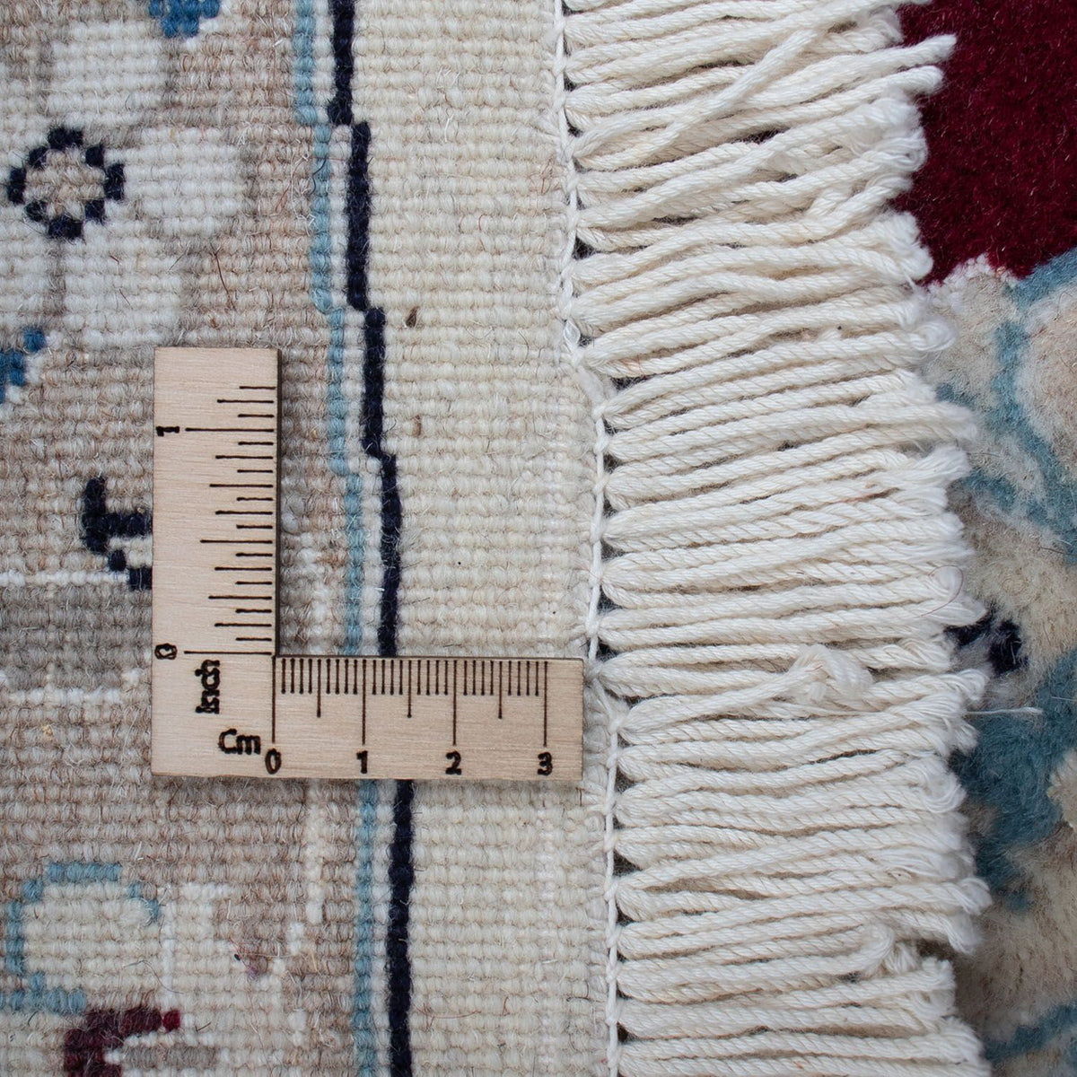 Perser Rug - Nain round  - 240 x 240 cm - dark red