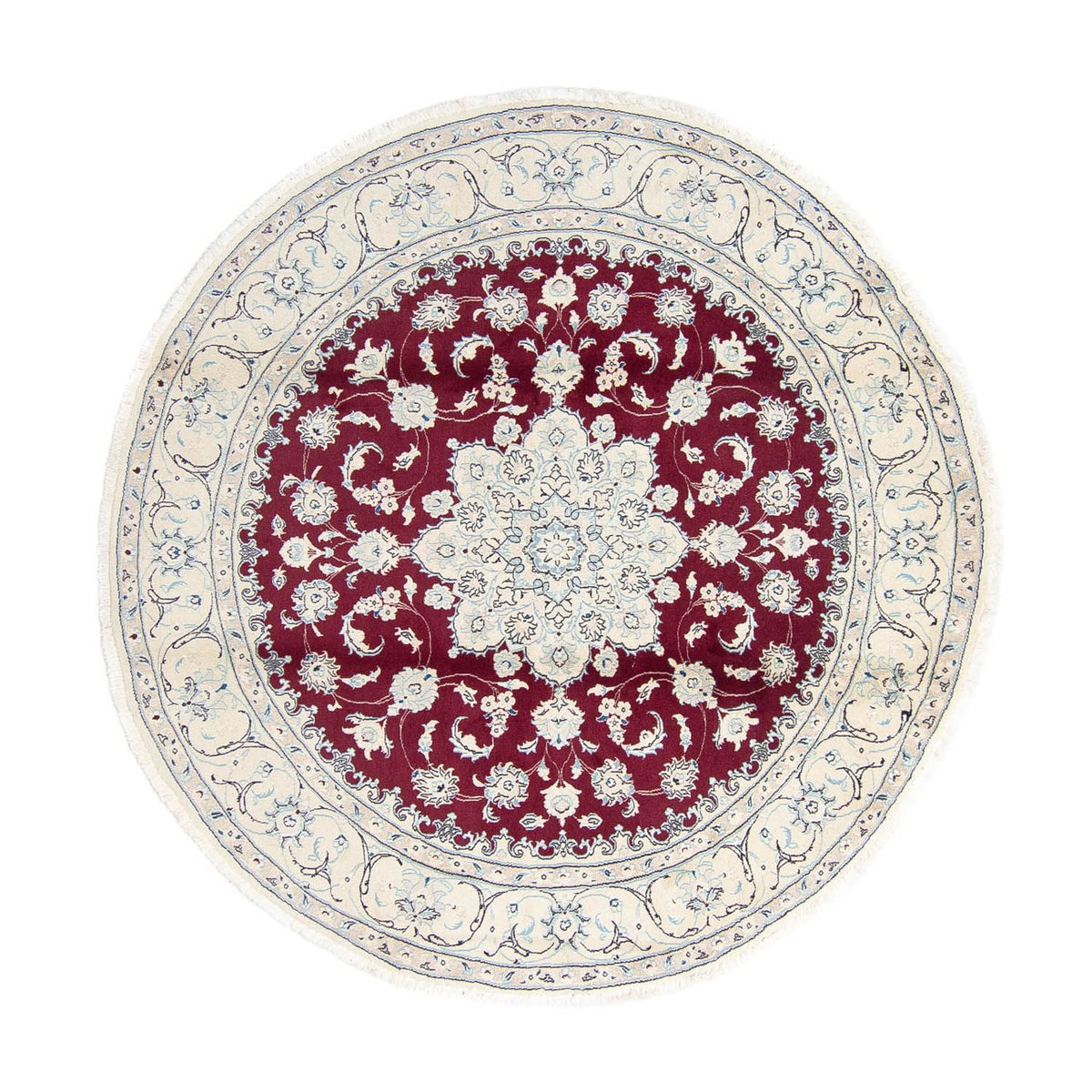 Perser Rug - Nain - Royal - 250 x 250 cm - dark red