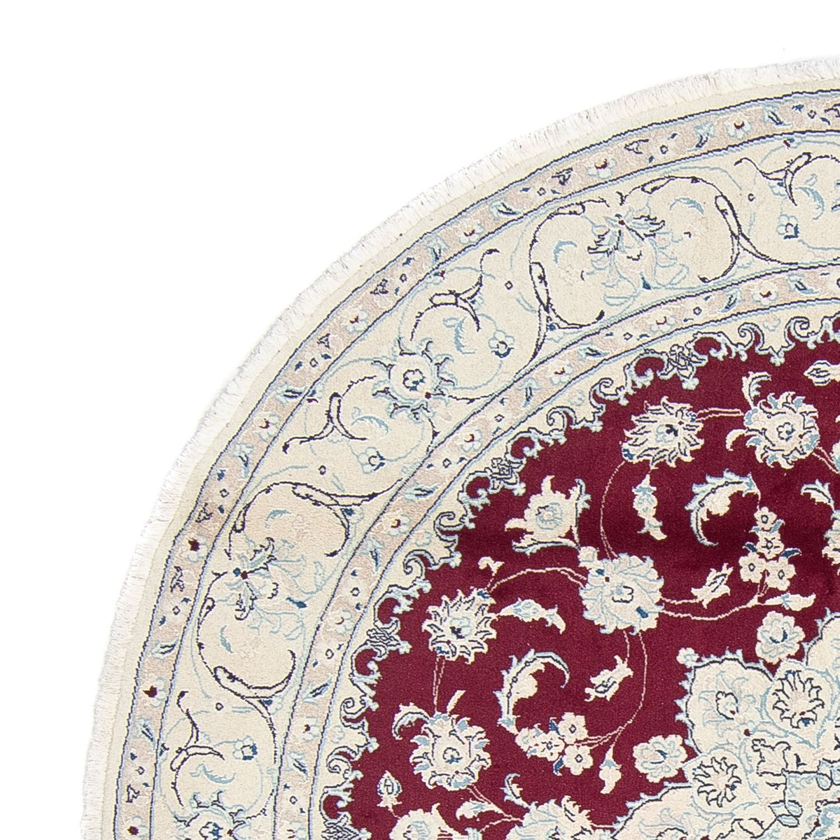 Perser Rug - Nain - Royal - 250 x 250 cm - dark red