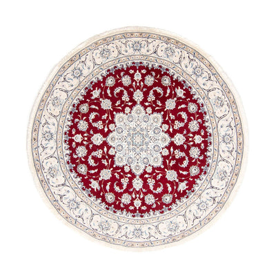 Perser Rug - Nain round  - 245 x 245 cm - dark red