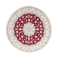 Perser Rug - Nain round  - 245 x 245 cm - dark red