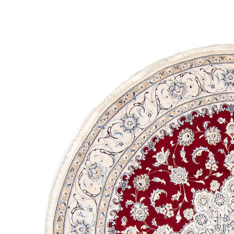 Perser Rug - Nain round  - 245 x 245 cm - dark red