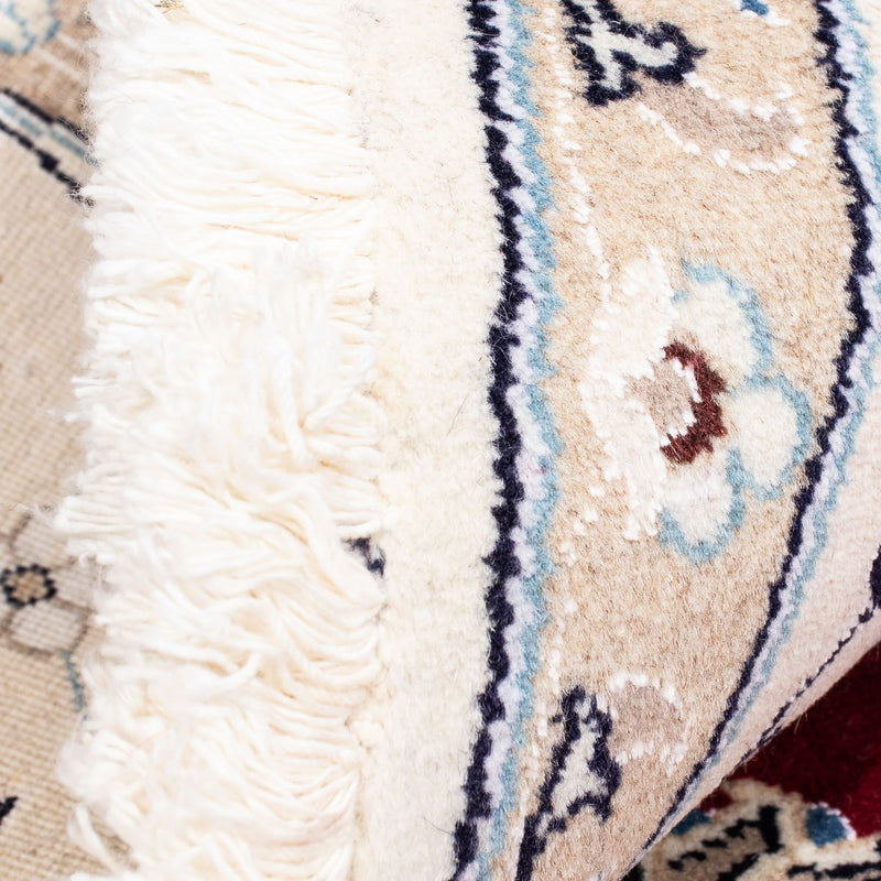 Perser Rug - Nain round  - 245 x 245 cm - dark red