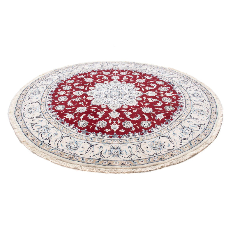 Perser Rug - Nain round  - 245 x 245 cm - dark red