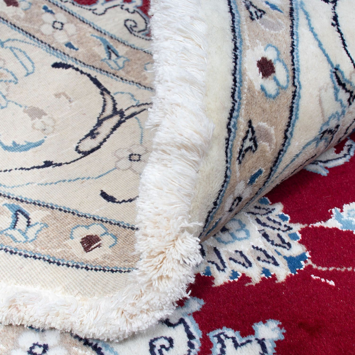 Perser Rug - Nain round  - 245 x 245 cm - dark red