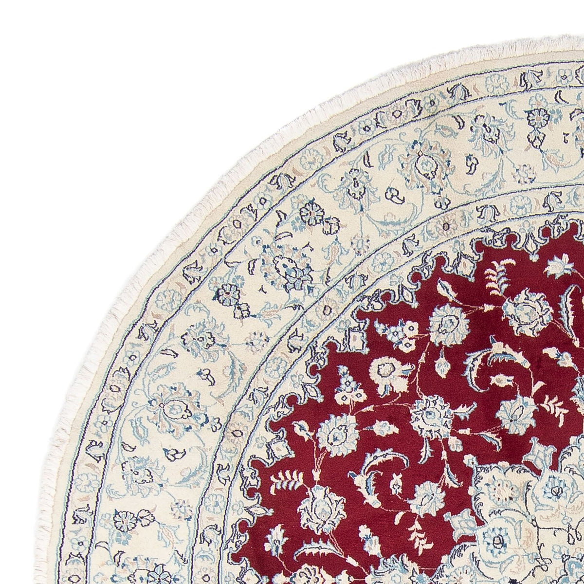 Perser Rug - Nain round  - 290 x 290 cm - dark red